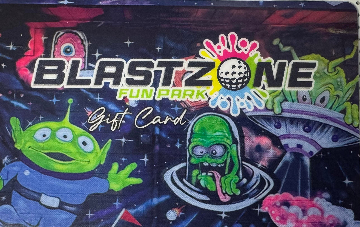 BlastZone Fun Park Gift Card